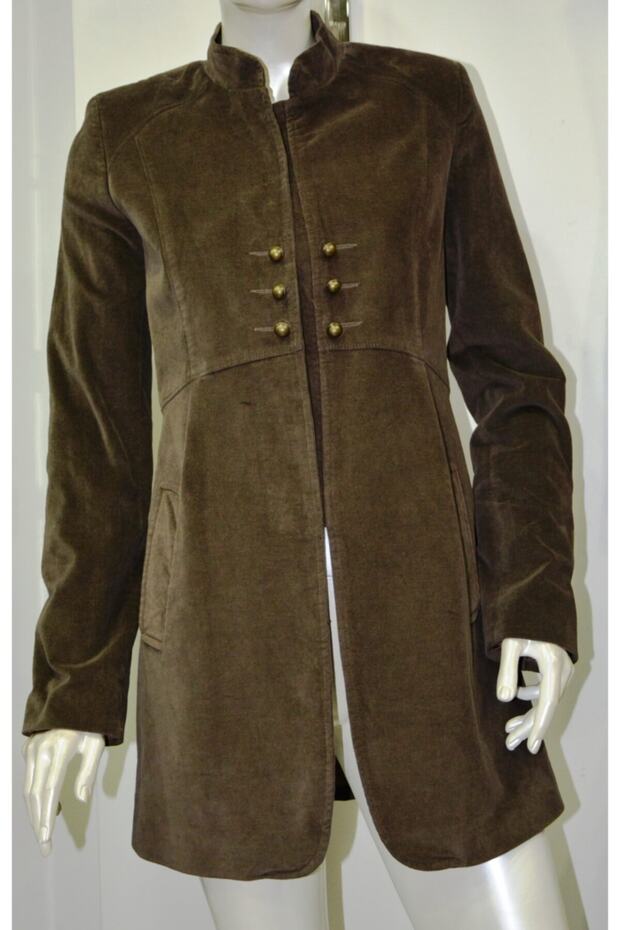 Kadife Trençkot - 1