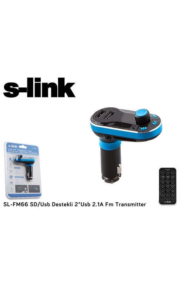 Sd Usb Destekli + 2 1a Usb Şarj Port Fm Transmitter Sl Fm66 - 3