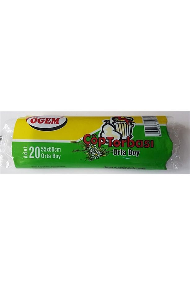 Mavi Orta Boy Çöp Poşeti  55x60 100 Adet - 2