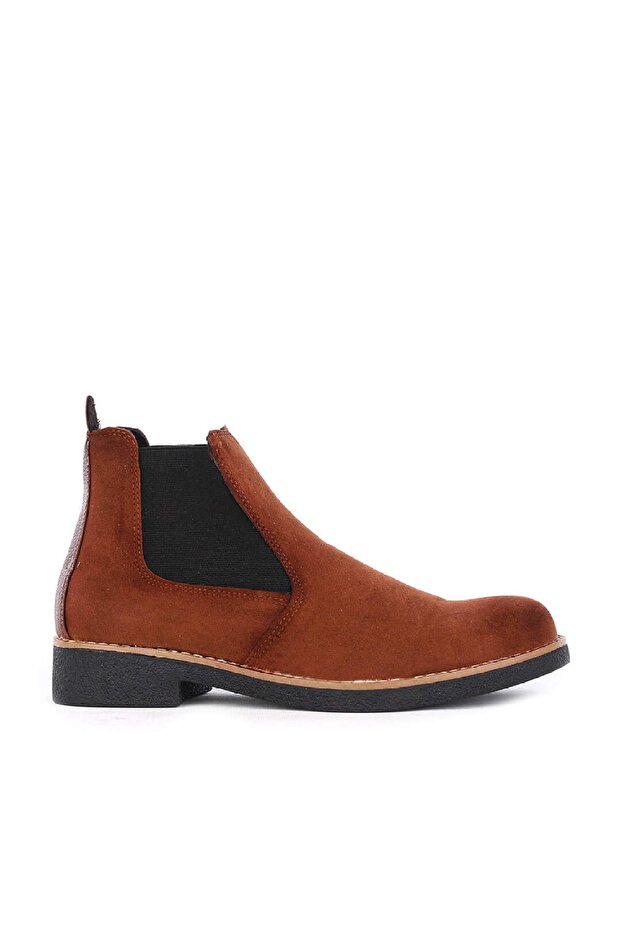 Erkek Taba Rahat Ve Şık Lastikli Süet Bot - 1