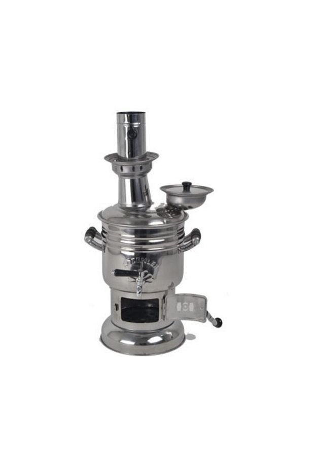 4,5 Litre Krom Sabit Odunlu Semaver - 2