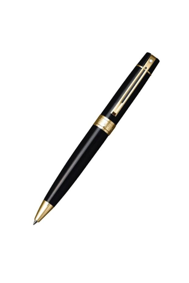 Ballpoint Pen 300 Series Gold Clip Shiny Black 9325-2