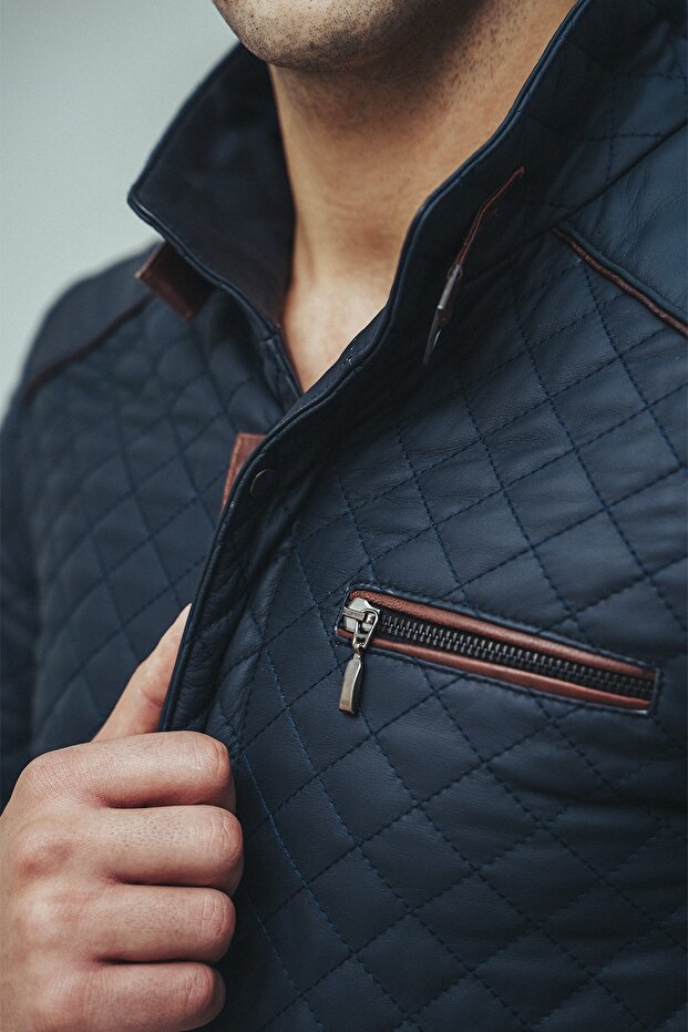 Erkek Hakiki Deri Mont - 3