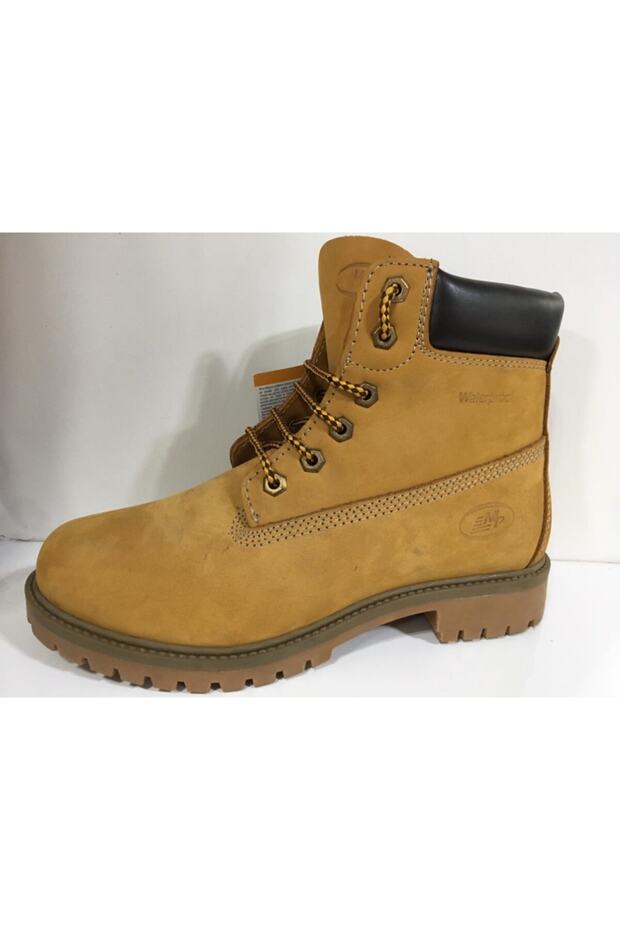 Unisex Sarı Deri Bot - 1