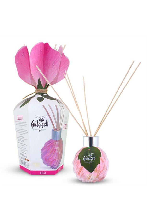Gülçiçek Bambu Çubuklu Oda Kokusu Gül 115 Ml - 1