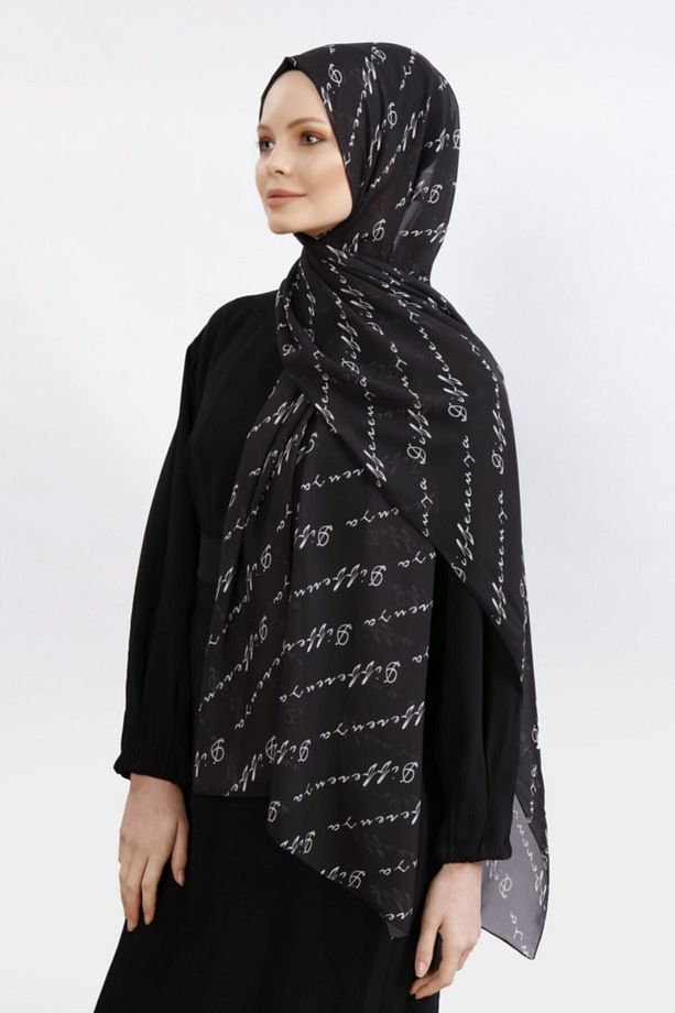 Logolu Şal Siyah - 3