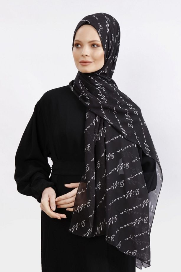 Logolu Şal Siyah - 4
