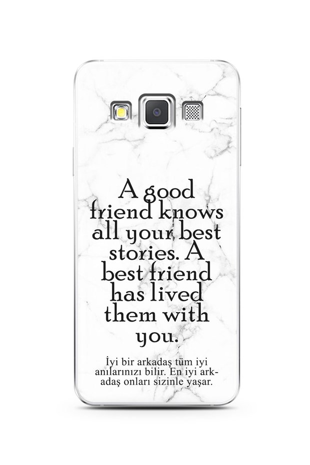 Phone Case for Samsung A3 (2015) White Marble Promise Design
