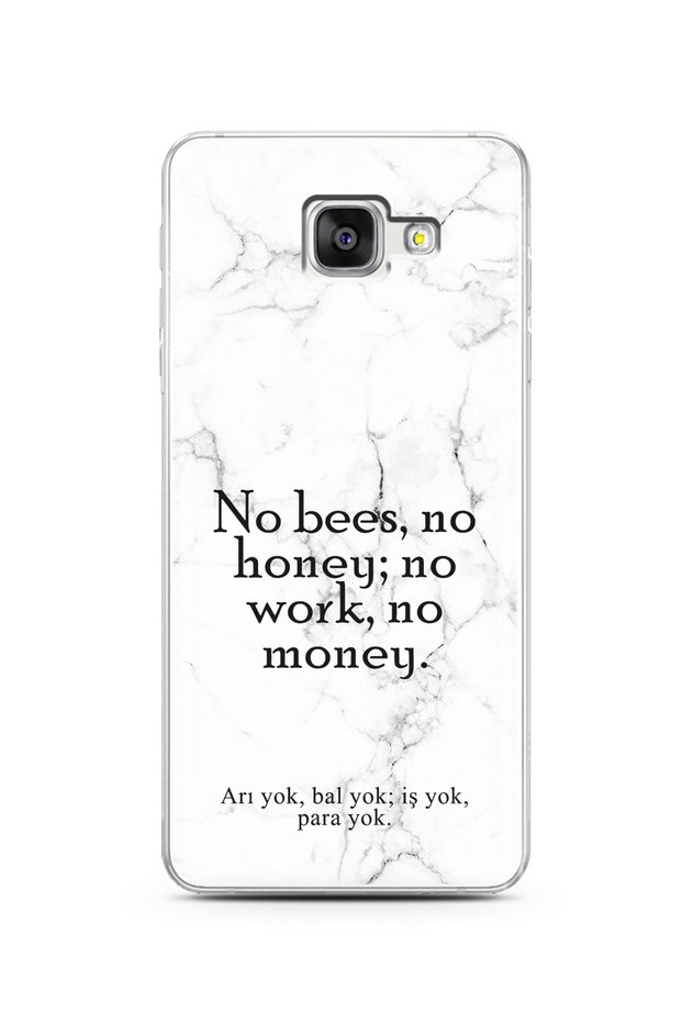 Samsung A5 2016 Compatible White Marble Promise Design Phone Case