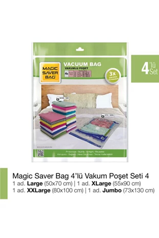 4’lü Vakumlu Poşet Set-4