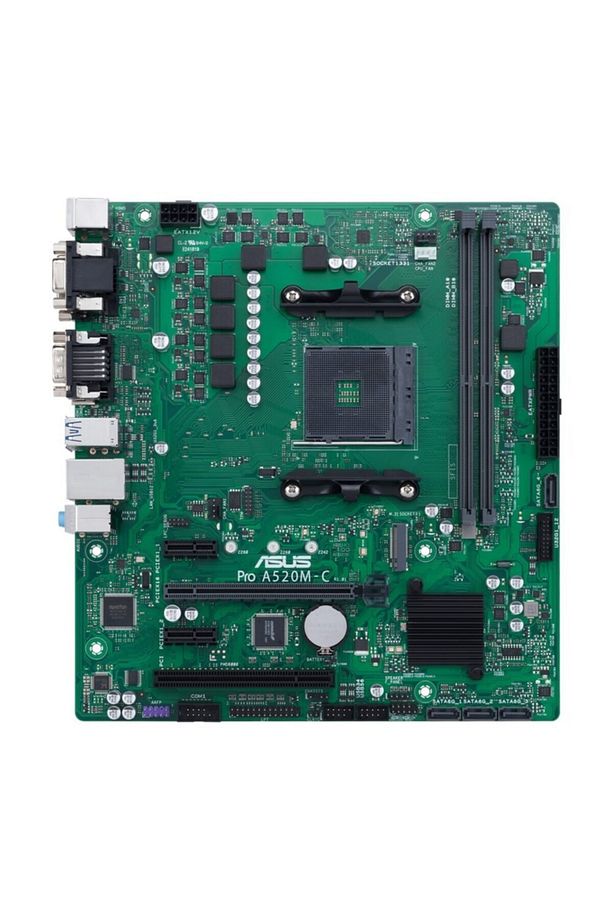 Pro A520m-c/csm Amd A520 Am4 Ddr4 4400 Hdmı Dvı Vga M2 Usb3.2 Com Pcı Matx - 1