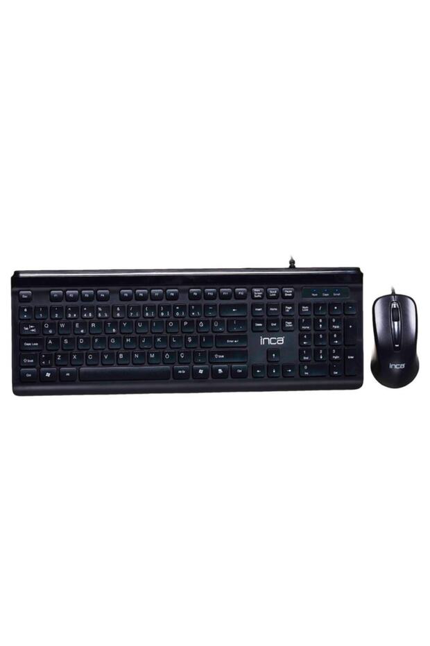 Imk-377 Wired Slim Chocolate Dizayn Q Kablolu Klavye & Mouse Set - 1
