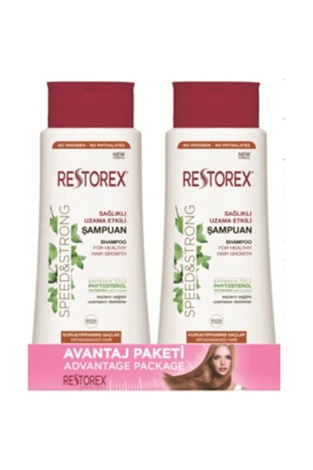 Shampoo Healthy Growth Effect with Ivy Extract 500 ml Dry & Damaged Hair X 2 Pieces with Ivy Extract