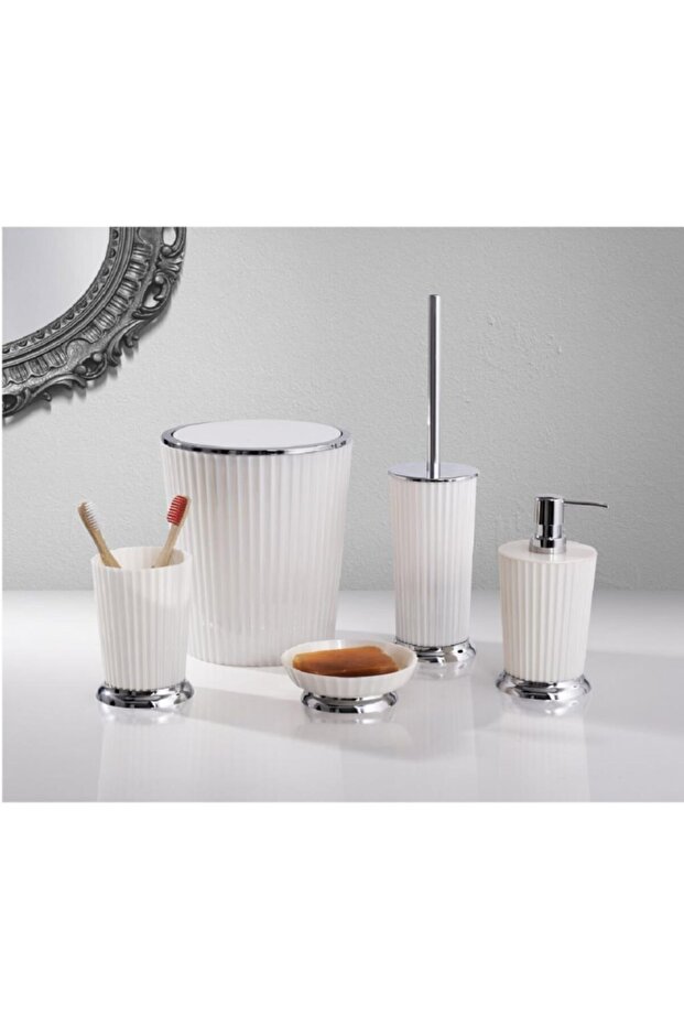 Primanova Nely Banyo Seti Beyaz Krom - 1