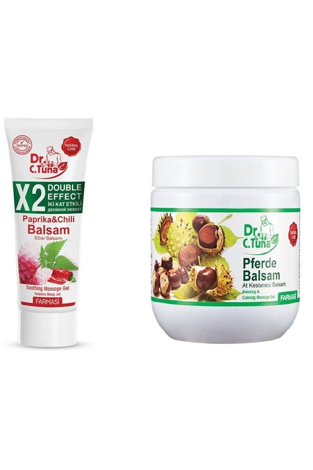 Dr.c.tuna At Kestanesı Masaj Jeli 500 Ml + Dr. C. Tuna Biberli Balsam 125 Ml 2'li Set - 1