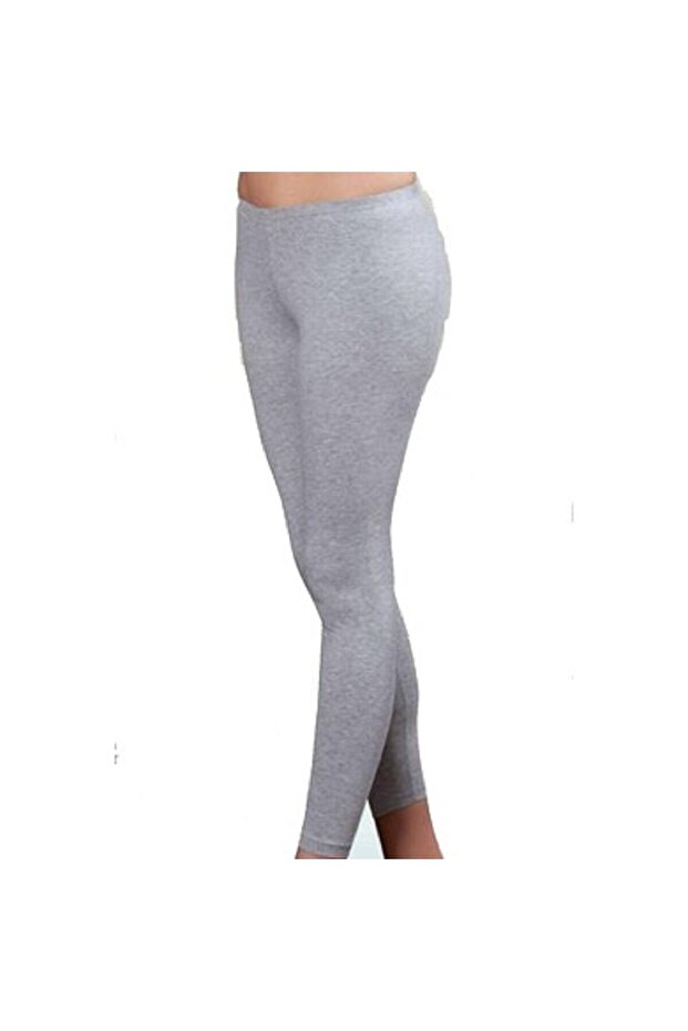 Women's Gray Thermal Underwear Long Bottom Leggings
