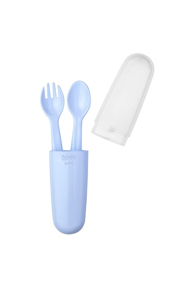 Cutlery Set with Storage Box - Pink