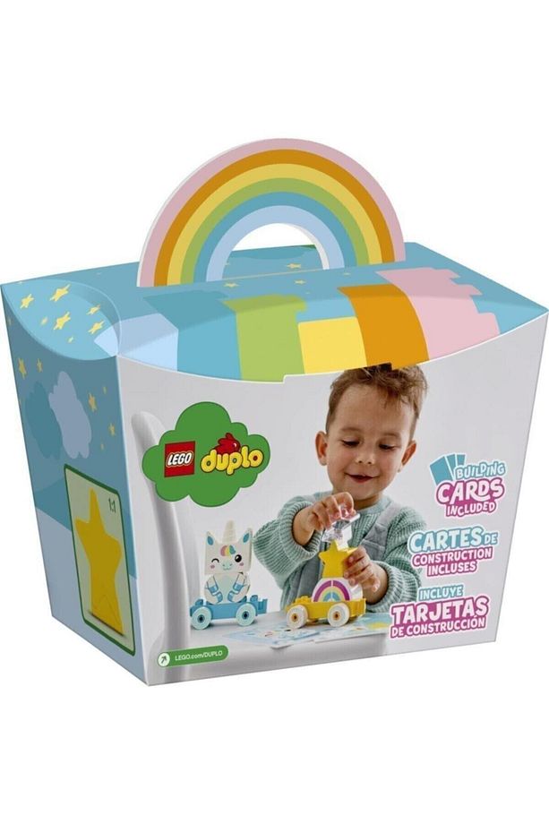 ® Duplo® Ilk Tek Boynuzlu Atım 10953 - Küçük Çocuklar Için Çekmeli Tek Boynuzlu At Oyuncak Yapım - 2