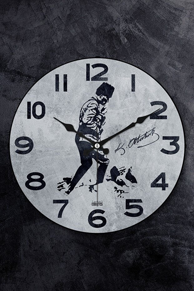 Bombe Glass Flowing Seconds Silent Mechanism Decorative Wall Clock 36 cm