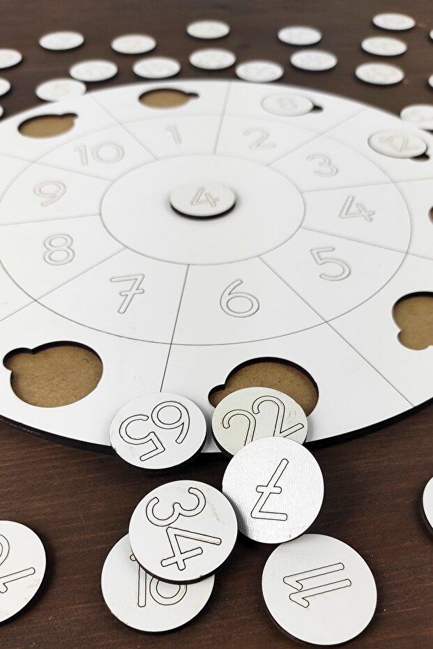 Wooden Multiplication Table And Rhythmic Counting Stamps