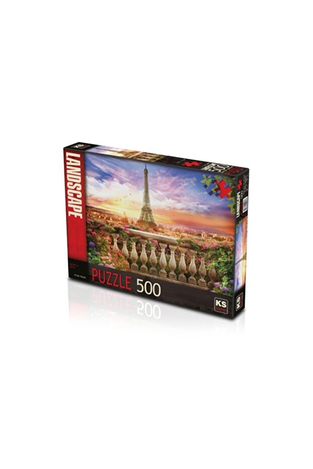 Ks Sunset In Eiffel 500 Parça Puzzle - 1