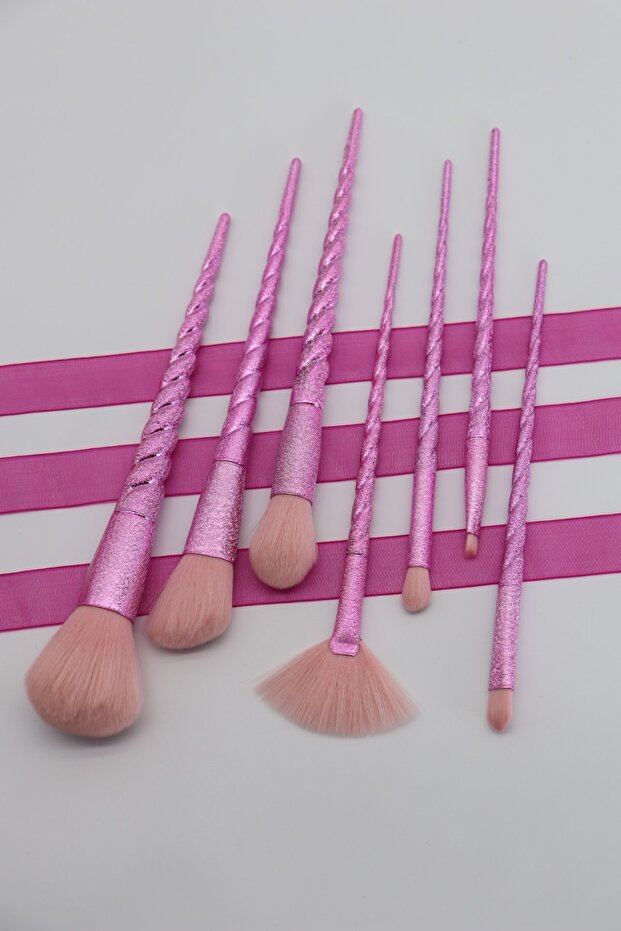 Pembe Fırça Seti  7'li - 4