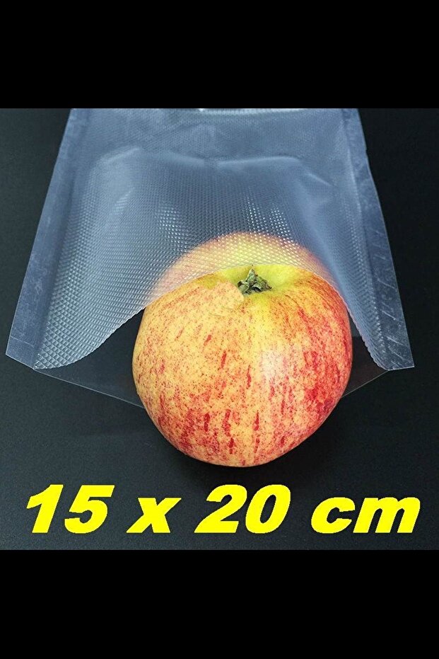 - 15x20 Cm 27 Adet Tırtıklı Vakum Poşet Desenli Naylon Torba Ev Tipi Vakum Poşeti Gofrajlı - 1