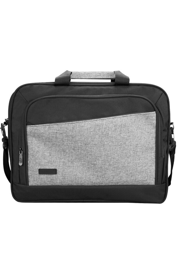 300803 15.6" Black / Gray Unisex Briefcase Notebook Laptop Bag