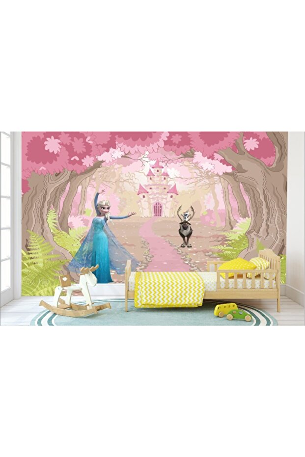 Elsa Karakterli Tek Parça Duvar Kağıdı - 1