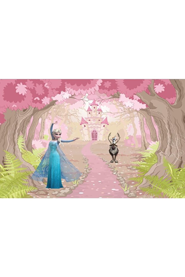 Elsa Karakterli Tek Parça Duvar Kağıdı - 2