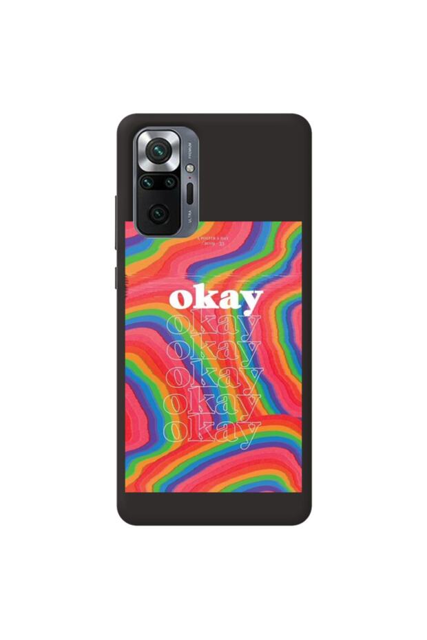 Xiaomi Redmi Note 10 Pro Max Black Color Arrow Inside Velvet Patterned Silicone Phone Case