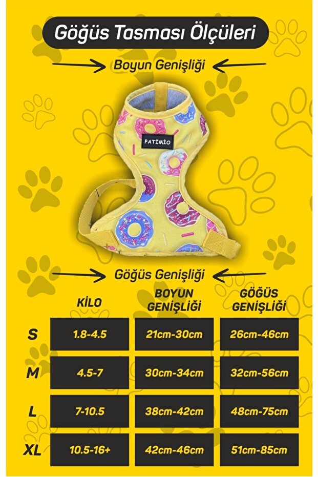 Ice Cream Soft Göğüs Tasması Small - 6