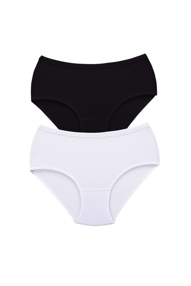 High Waist Bato Women's Panties - 2 Pieces Thick Rubber S4