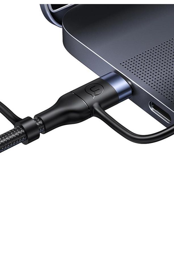 Us-sj547 Usb Type-c To Type-c Lightning Microusb,1.2m 60 Watt 6 In 1 Hızlı Şarj Ve Data Kablosu - 5
