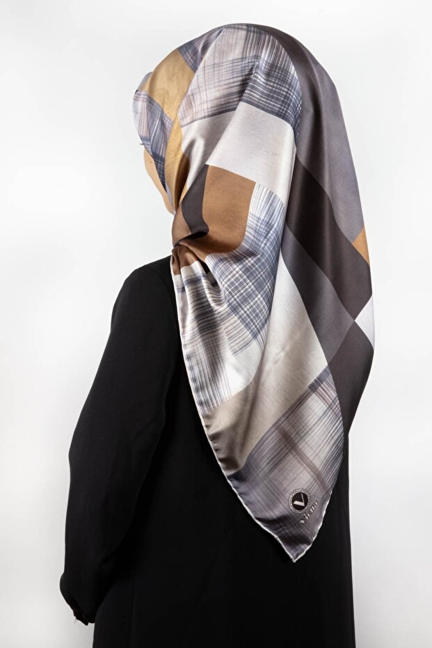 وشاح تويل رمادي - 1