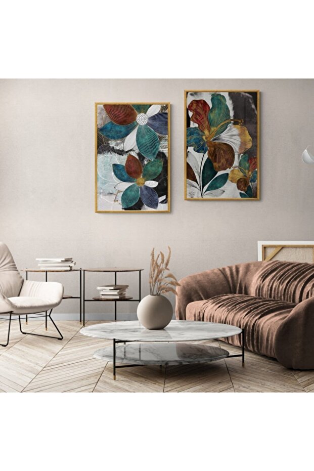 Çerçeveli Soyut Ahşap Tablo - 1