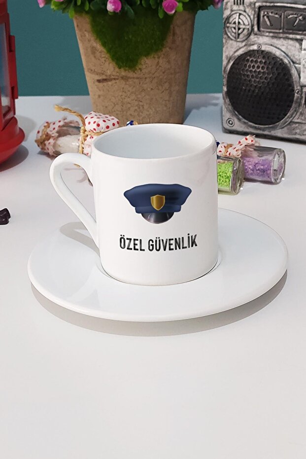 Custom Safety Turkish Coffee Cup White