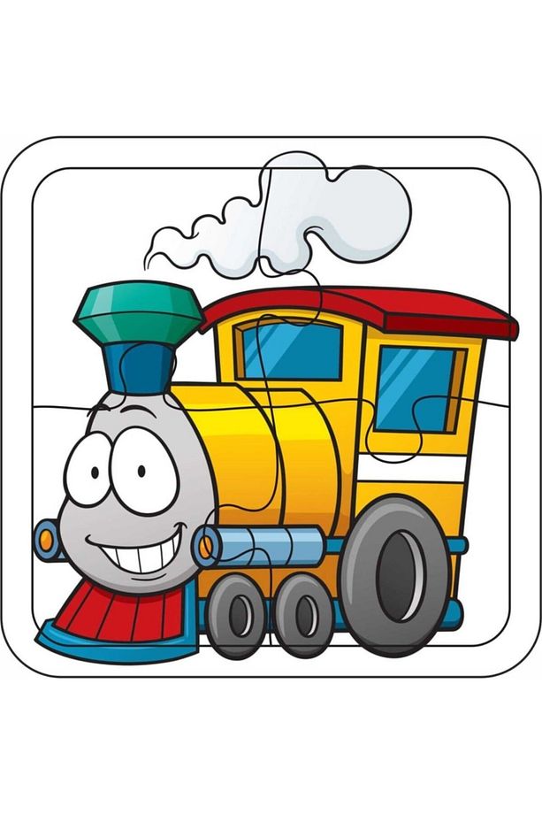 4 Parça 8'li Set Ahşap Çocuk Puzzle Kamyon- Gemi- Otobüs- Helikopter- Araba- Bisiklet- Uçak- Tren - 8