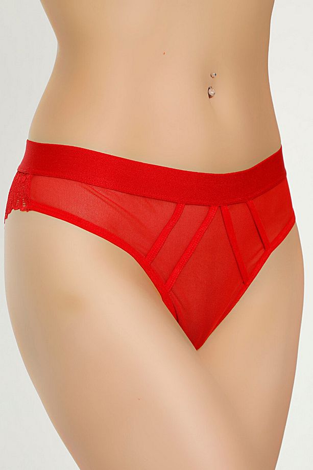 Kadın Dantelli Yüksek Bel String Külot 7004 - 1