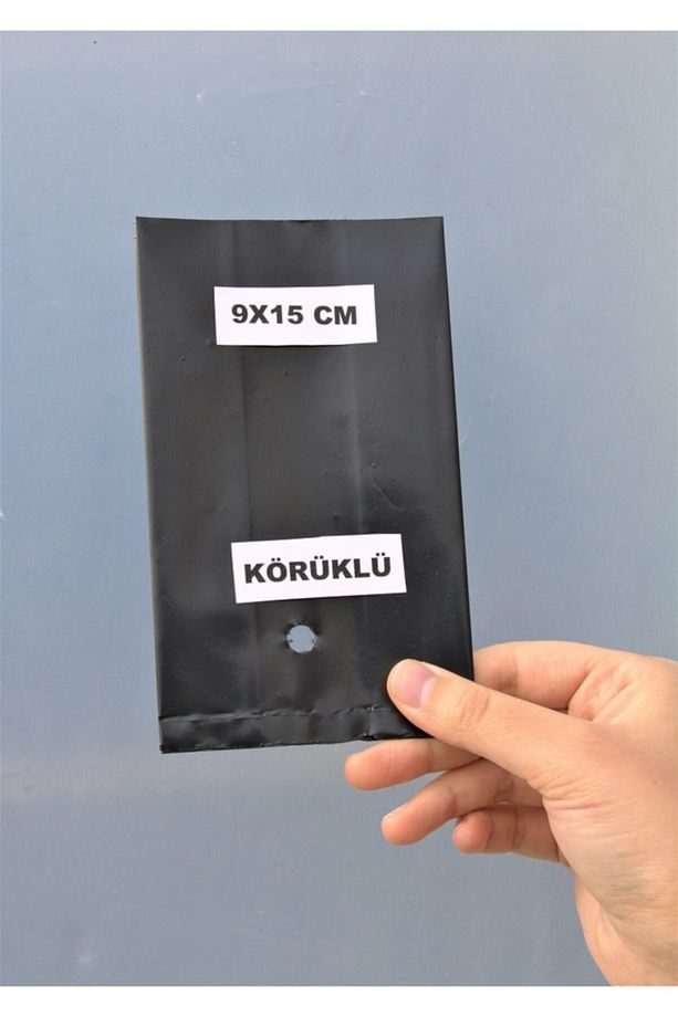 Fide Poşeti 9x15 Cm 30 Adet Körüklü Fide Torbası Fidan Poşeti Fidan Torbası Siyah Fide Yetiştirme - 3