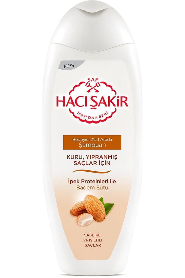 2'si 1 Arada Kuru Ve Yıpranmıs Saçlar Için Badem Sütlü Şampuan 500 ml - 1