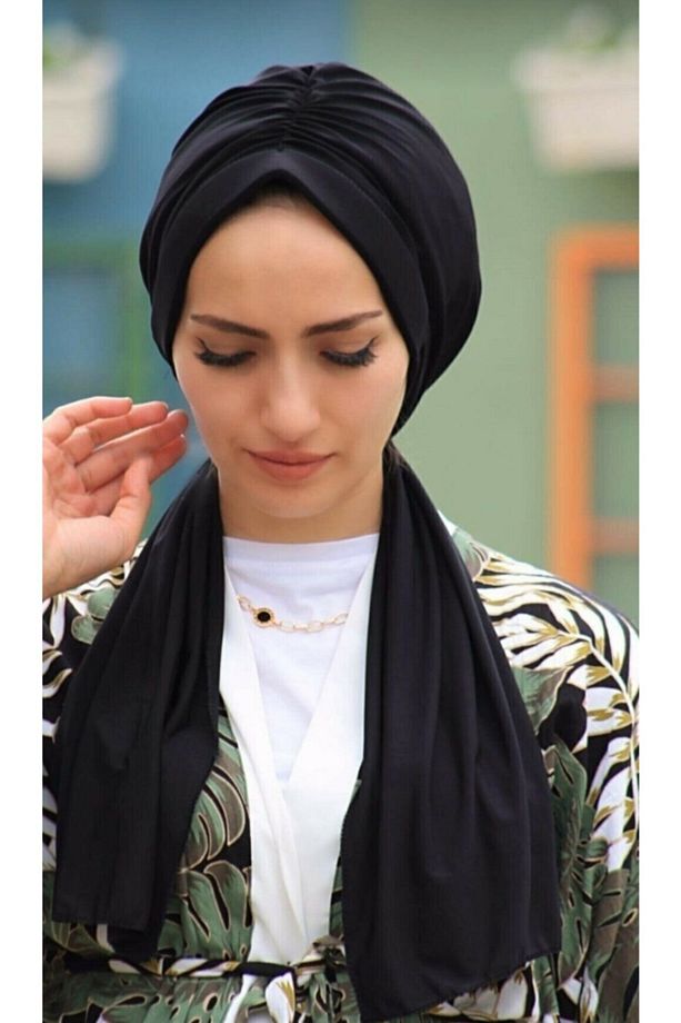 Dubai Bone Tasarım Bone Boneşal Dış Bone Hazır Bone Şal Tesettür Bone Deniz Bonesi Sosyete Bone - 3