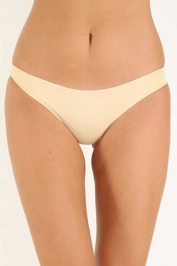 White Non-Trace Seamless Recovery Laser Cut String Panties