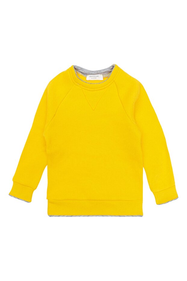 Şardonlu Sweatshirt Sarı - 1