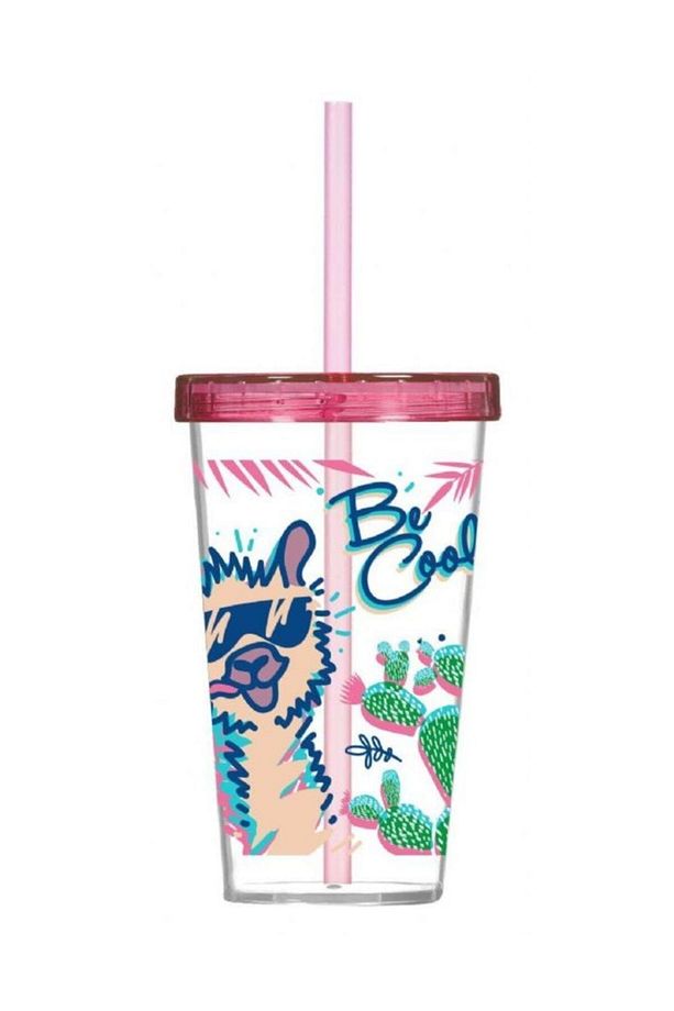 Lama Desenli 660 Ml Pipetli Bardak - 1