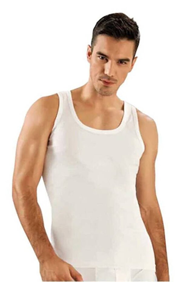 - Men's Large Size Combed Cotton Undershirt 6-Piece Economic Package 0101