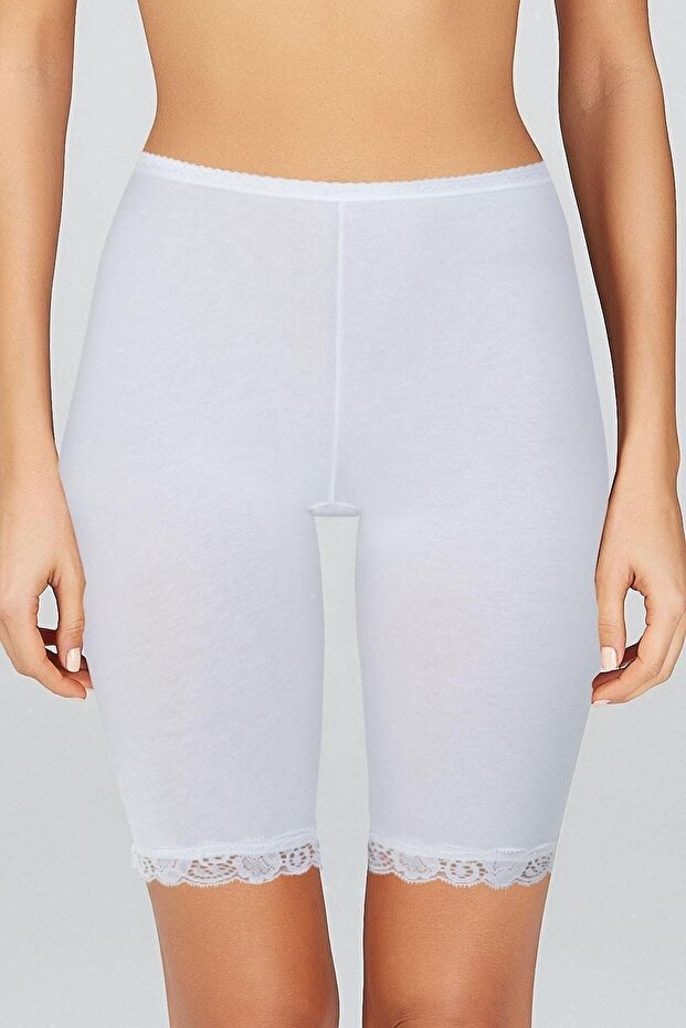 Kadın Beyaz Basic Long Paçali Külot Bk0653501beya - 1