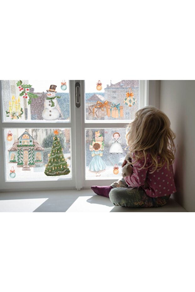 Yılbaşı Temalı Cam Stickerı - 1