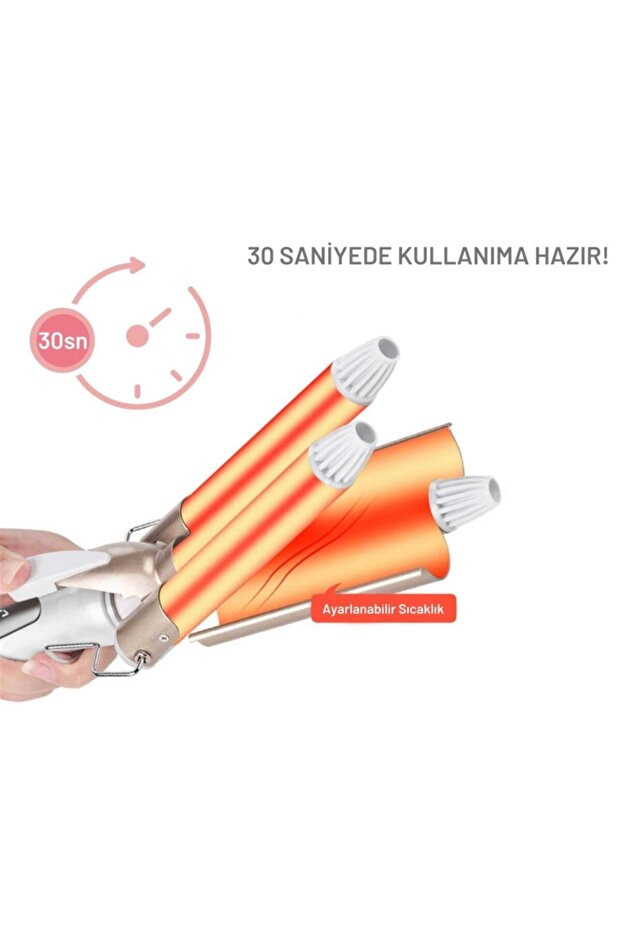 Kb3060 25mm Su Dalgası (WAG) Saç Maşası(YUI TÜRKİYE GARANTİLİ) - 5
