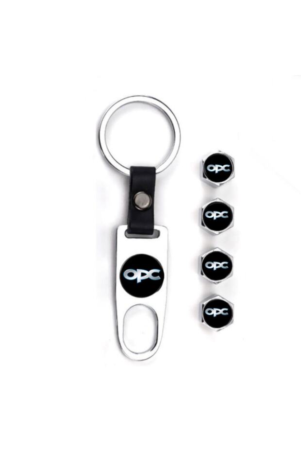 Opel Corsa C Opc Logo Stainless Steel Valve Cover and Keychain Chrome